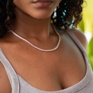 Diamond Drip Tennis Necklace